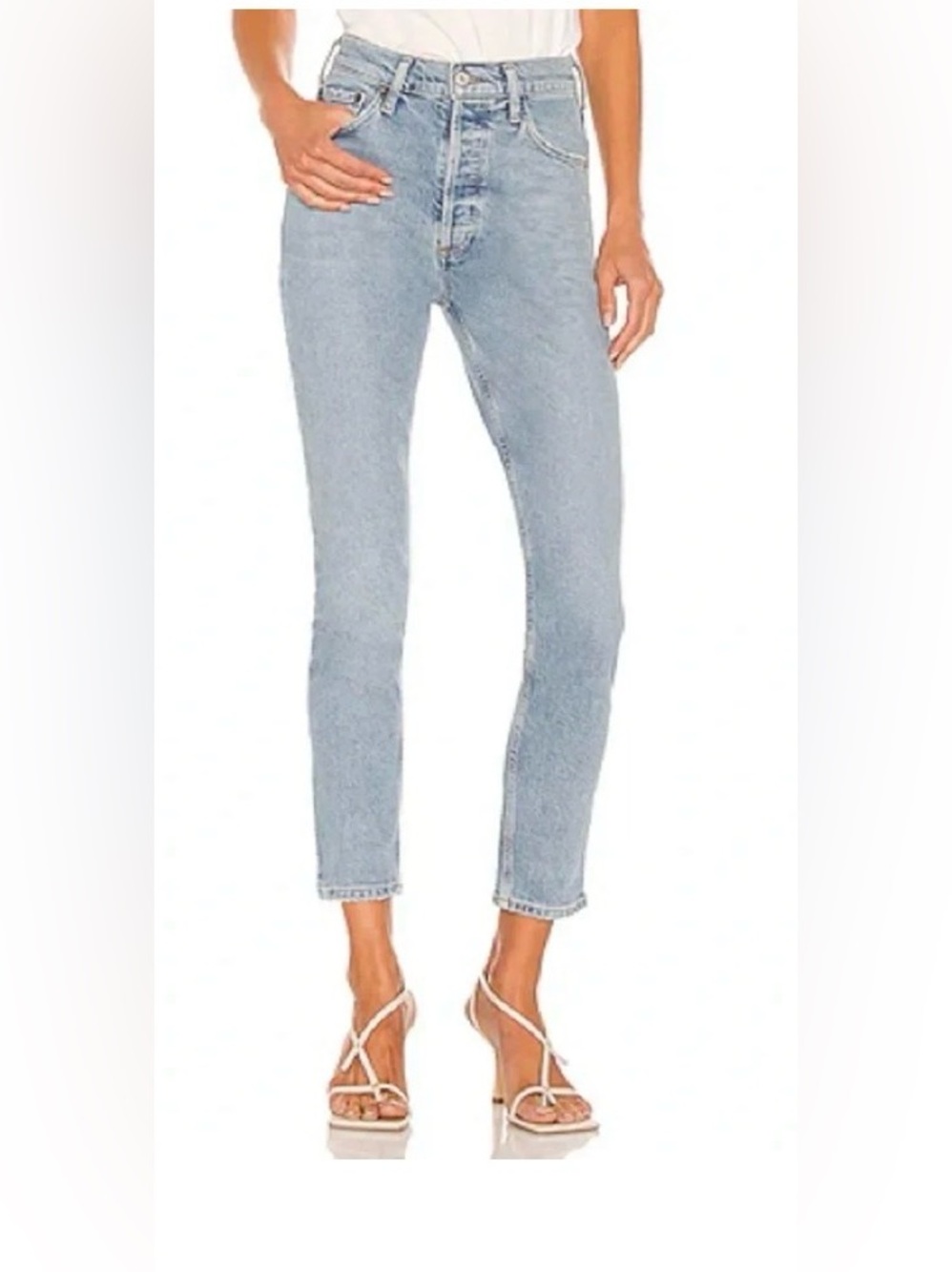 Agolde Women’s Nico High Rise Slim Jean in the wash Cliffside Size 26